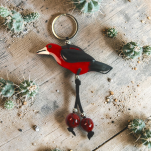 pájaro cardenal pico blanco 1